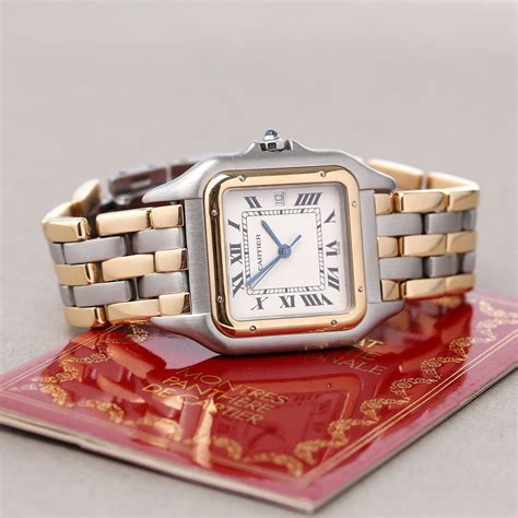 used cartier panthere ladies watch|cartier panthere watch second hand.